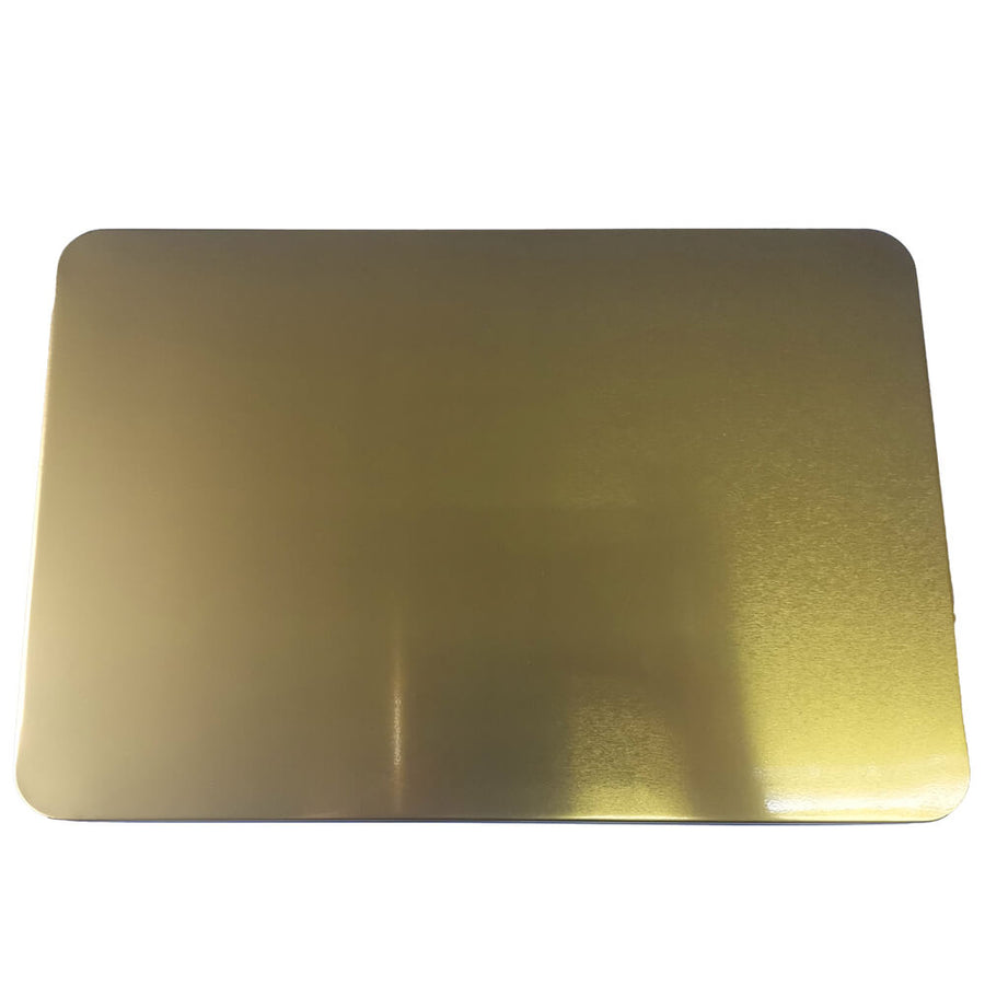 Askar Metall Rektangulära Guld