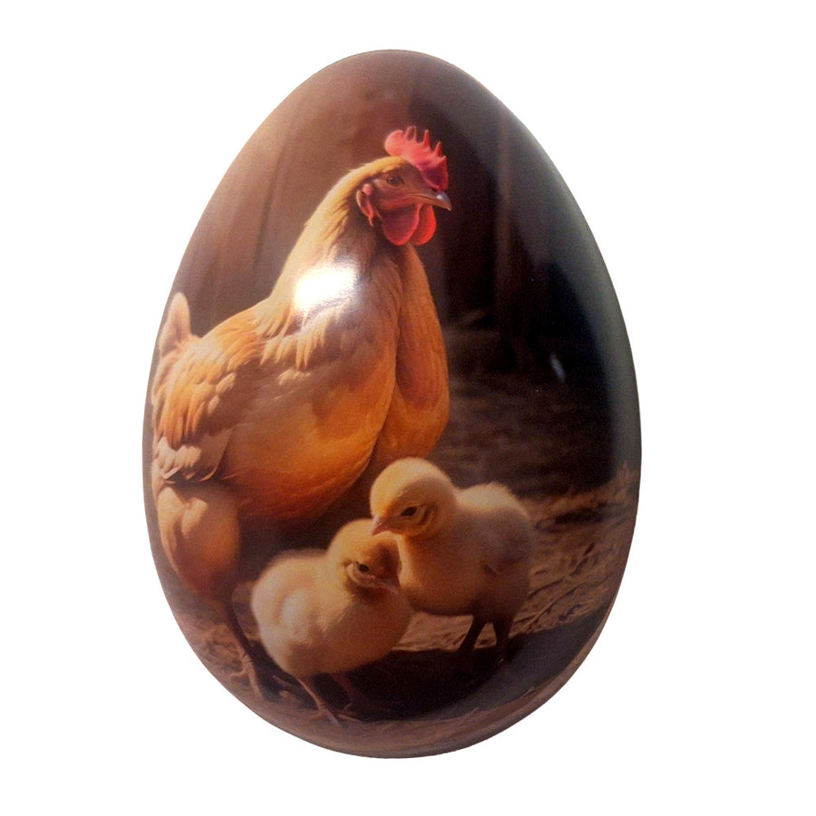 Easter Egg - Rooster with chicks