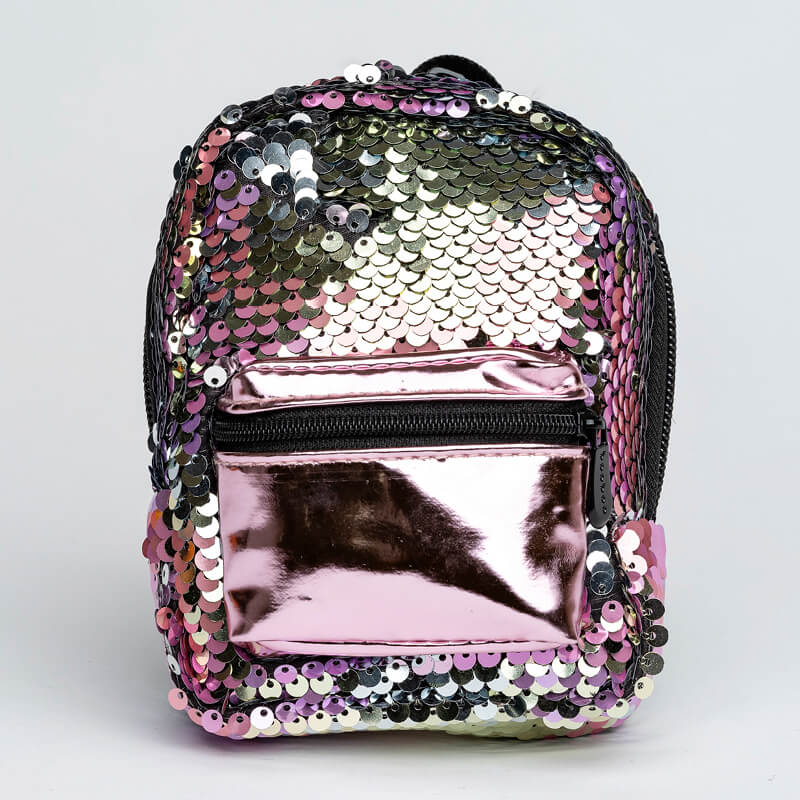 Mini Ryggsäck Paljett Rosa