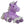Enhörning Purple 40 cm