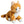 Katt Ginger gulrandig 20 cm