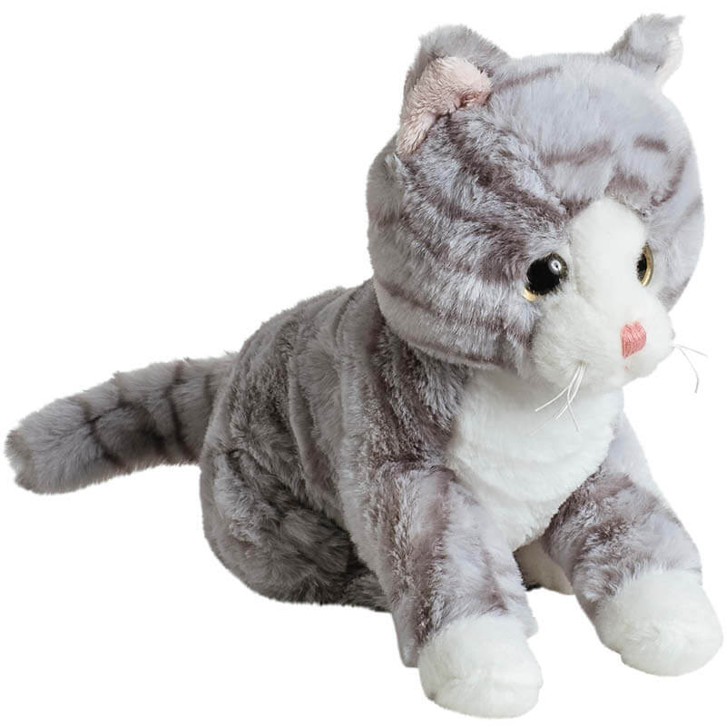 Katt Cleo grårandig 20 cm
