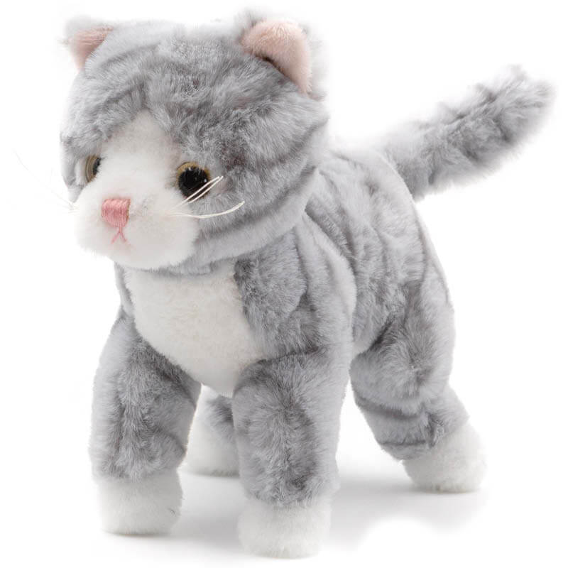 Katt Cleo grårandig 20 cm