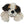 Hund Lady brun/vit 14 cm