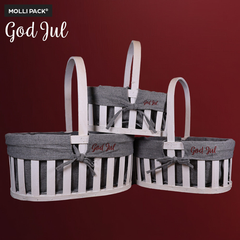 Korg, Alva med text "God Jul"