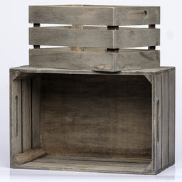 Wooden box - grey