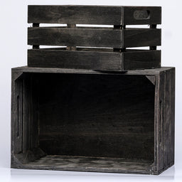Wooden box - black